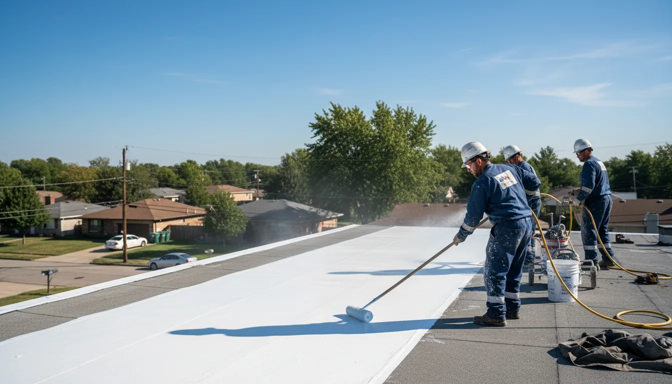 Commercial roof coating in Montour, IA near me